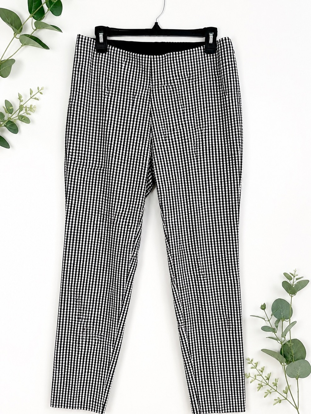a new day Black and White Gingham Pants